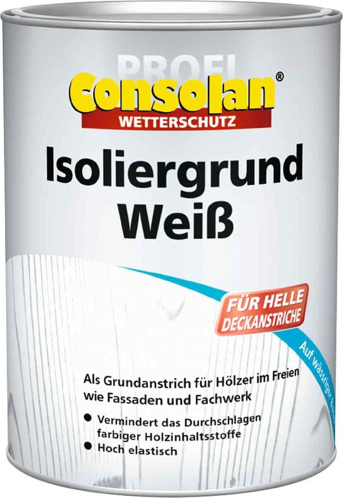 Consolan Isoliergrund weiß 0,75 L Hoch abdeckender Produktbild 