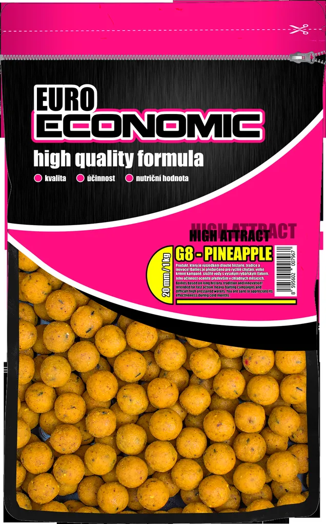 Bouillettes carpe 20mm G-8 Ananas : l'appât efficace à prix économique