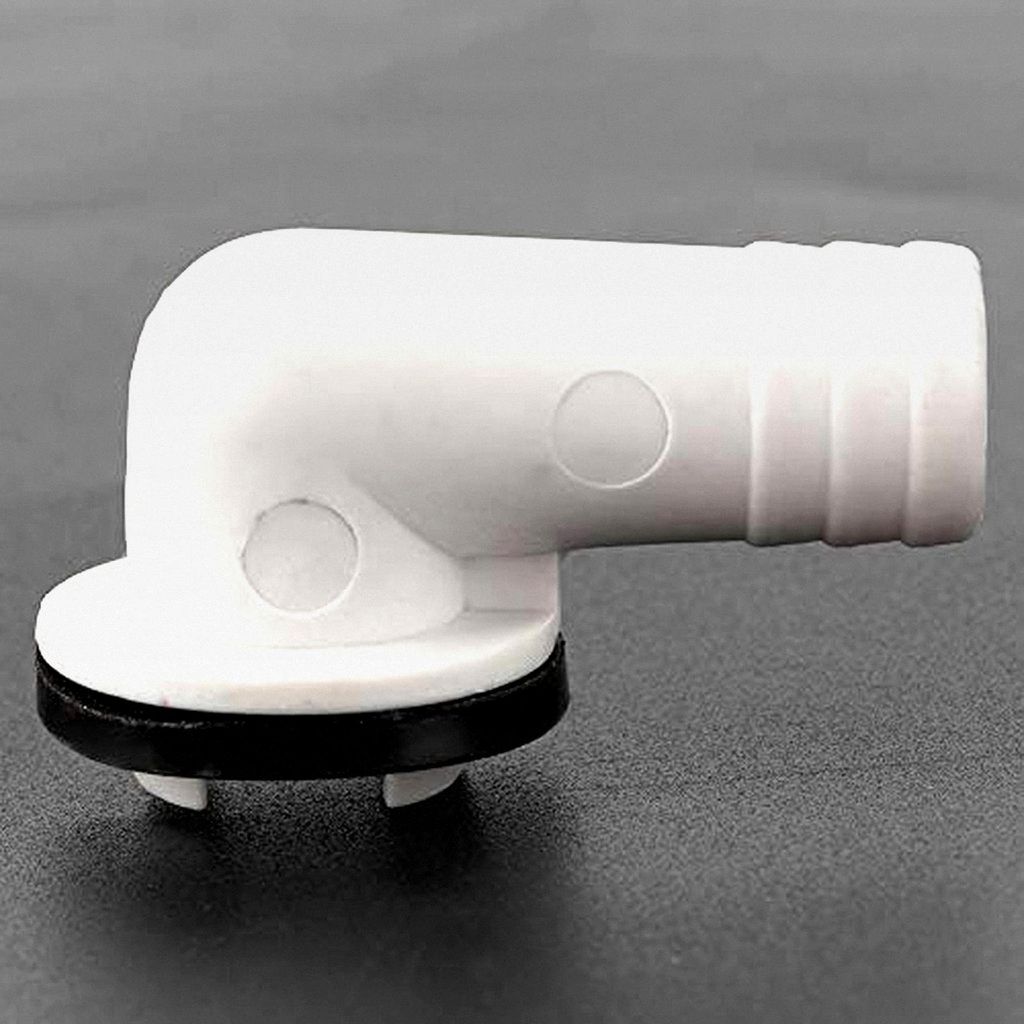 Abflussschlauchanschluss, 90-Grad-Verbinder mit Gummiring für Mini-Split- und Fensterklimaanlagen