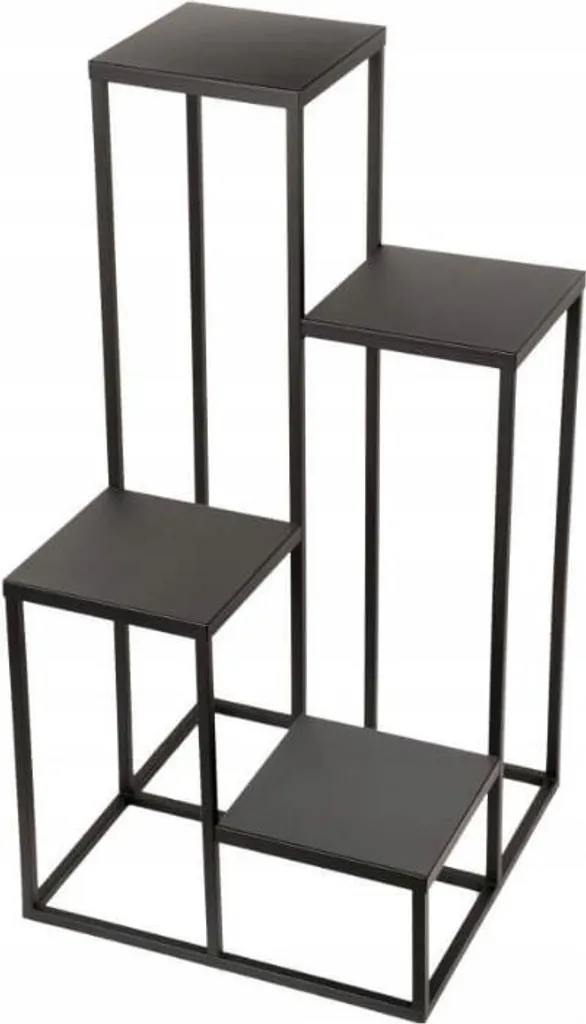 Porte-fleurs Loft moderne NOIR 039/K-12-4K-75C - Sellette design