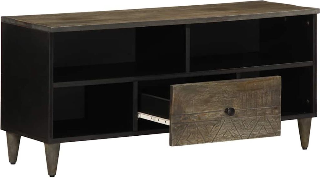 "SALE 2026"TV-Schrank, Fernsehtisch - CLORIS - 100x33x46cm Massivholz Mango - TV-Schränke DEMöbel614722