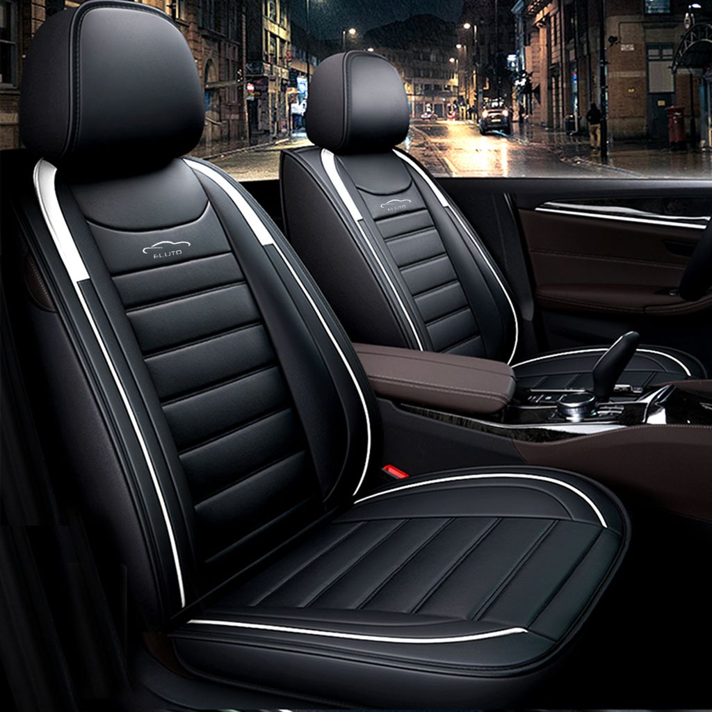 Tuqiang Autositzbezüge Für Nissan Note Luxus 5 Sitze PU-Leder sitzbezüge,schwarz  und grün : : Sport & Freizeit