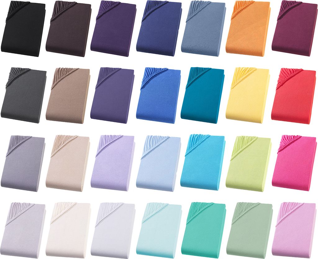 Jersey Spannbettlaken 140-160x200 cm Spannbettuch 100% Produktbild 6