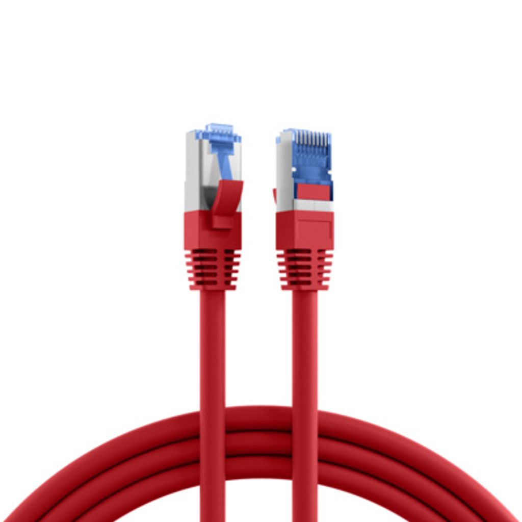 EFB RJ45 Patchkabel S/FTP,Cat.6A,Cat7 TPE superflex,5m,rot