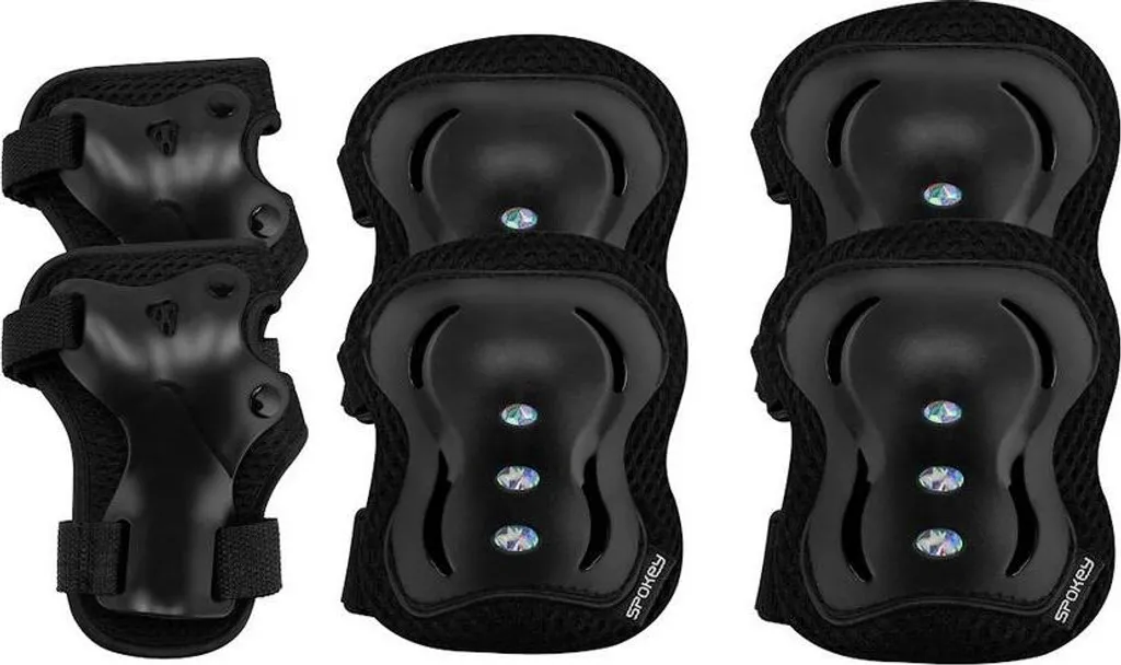 Protections Spokey Shield Taille L - Coques Rigides et Mousse Confort Bk - 9