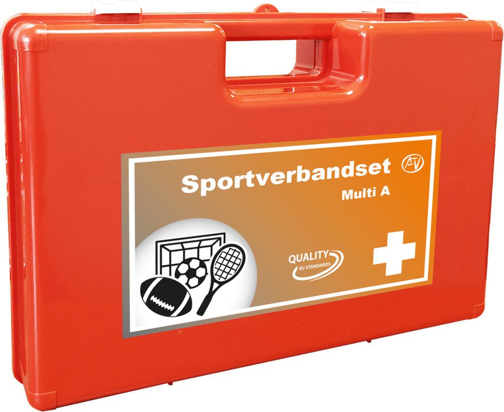 SAVS Sport Erste-Hilfe-Koffer - Erste-Hilfe-Kasten - Betriebsverbandkasten - inkl. Wandhalterung