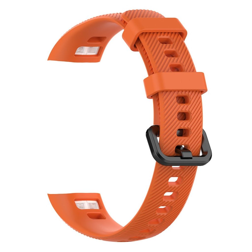 BStrap Silicone Line Armband für Honor Band 4, orange