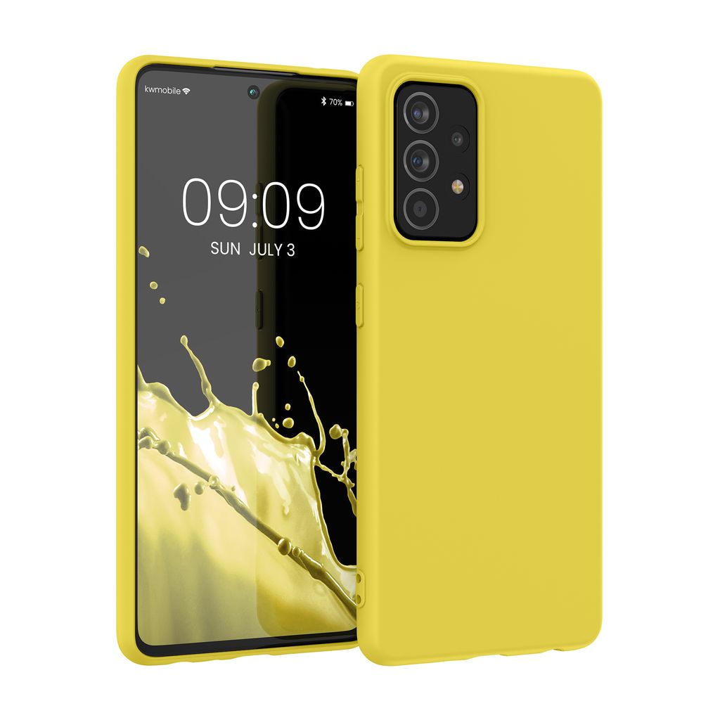 kwmobile Hülle kompatibel mit Samsung Galaxy A52 / A52 5G / A52s 5G Hülle - weiches TPU Silikon Case - Cover geeignet für kabelloses Laden - Str...