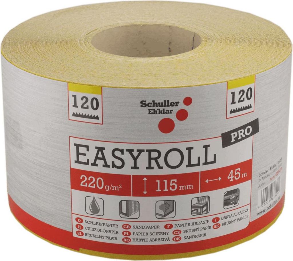 Schuller EASYROLL PRO XL Bandschleifpapier 120