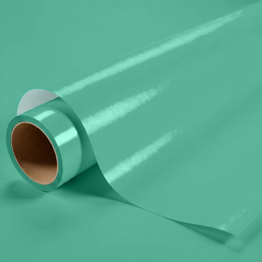 DIMEXACT Covering turquoise brillant pour surfaces planes 122 cm x 5 m