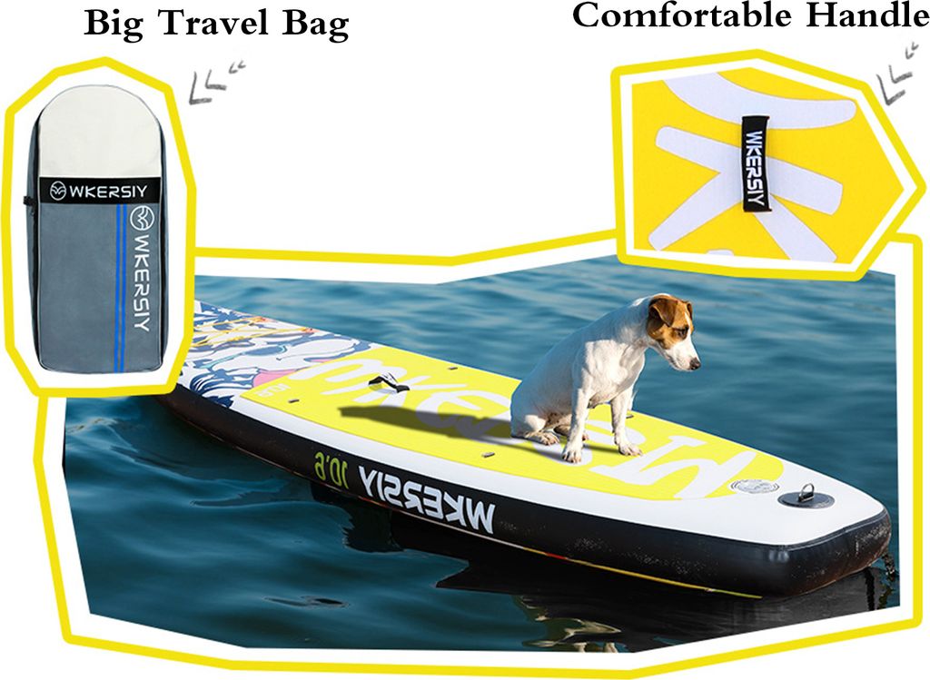 WKERISY Stand Up Paddle Board, sada SUP pádel, nafukovací Obrázek produktu 5