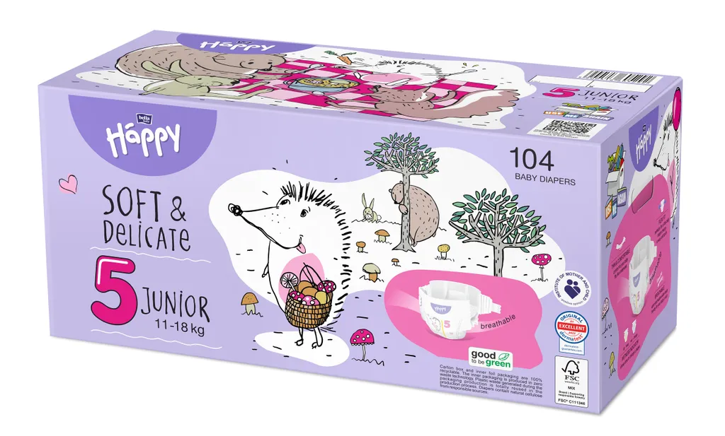 Pack de 104 couches Bella Baby Happy Junior pour nuits tranquilles
