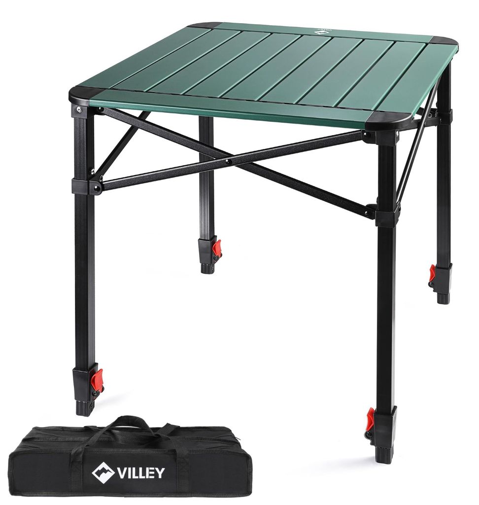 VILLEY Aluminium Klapptisch mit Tragetasche, 52 * 52 * 65cm Produktbild 