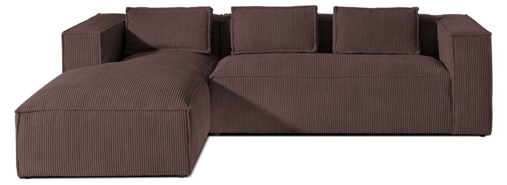 Lisa Design Stella - canapé d'angle gauche en velours Image du produit 