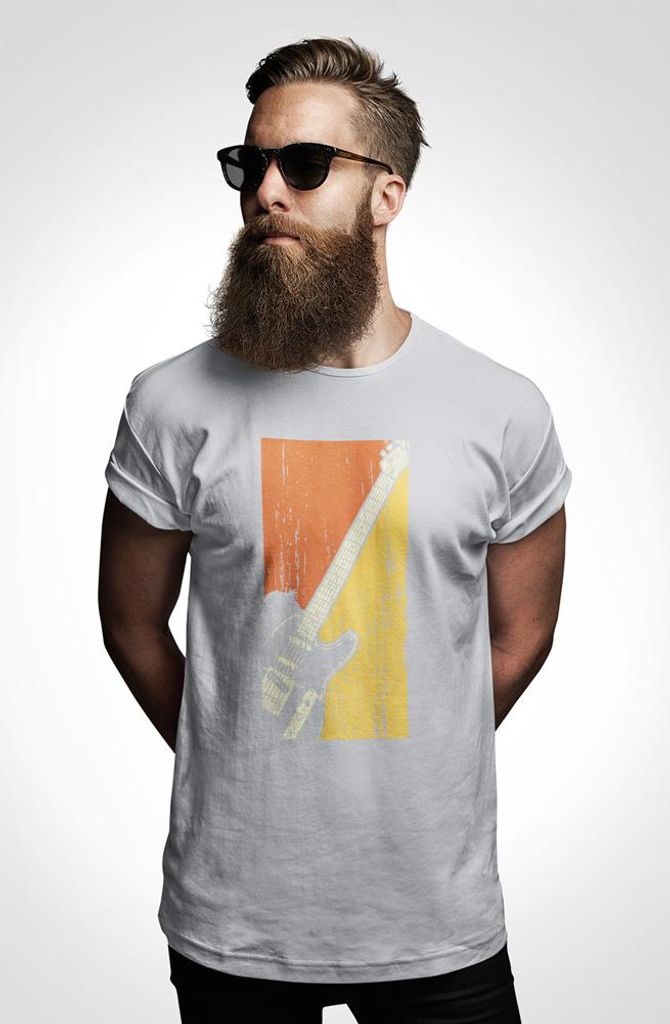 D&B Uni Polo ST00149 Guitar Grau-Größe L