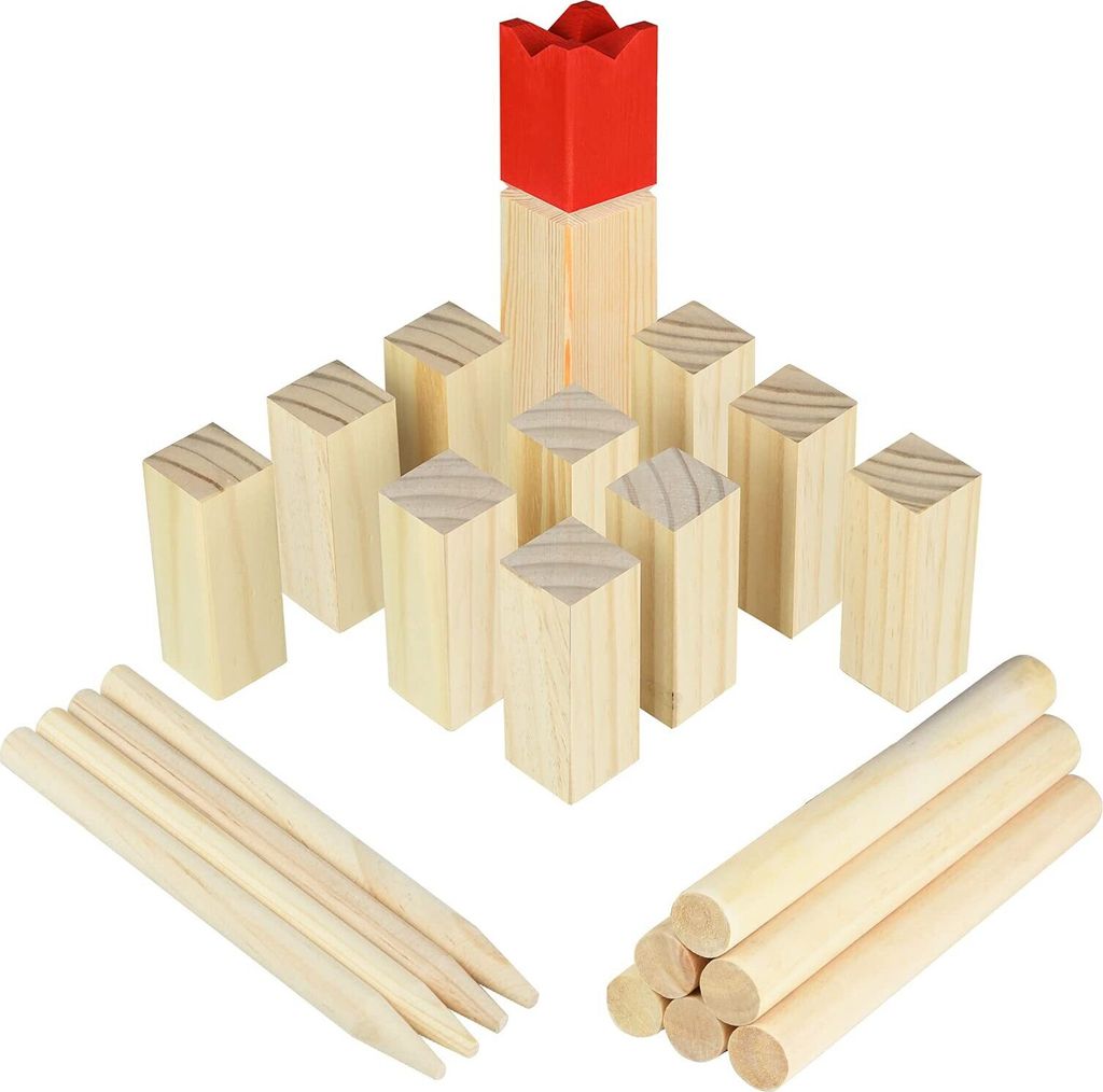 JNGLGO Kubb Spiel Original Wikingerspiel Wikinger Wurfspiel Produktbild