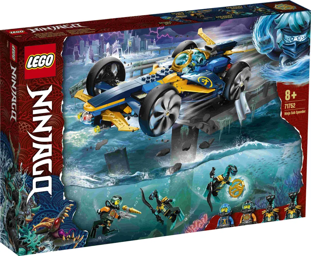 Speeder Sous-Marin Ninja 71752 LEGO avec 4 Figurines et Drone - 3
