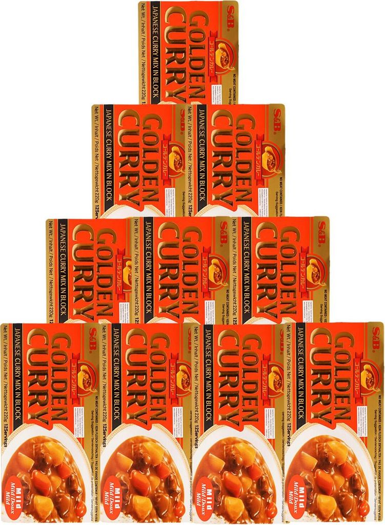 S&B Golden Curry Japan mild 10x220g Produktbild 