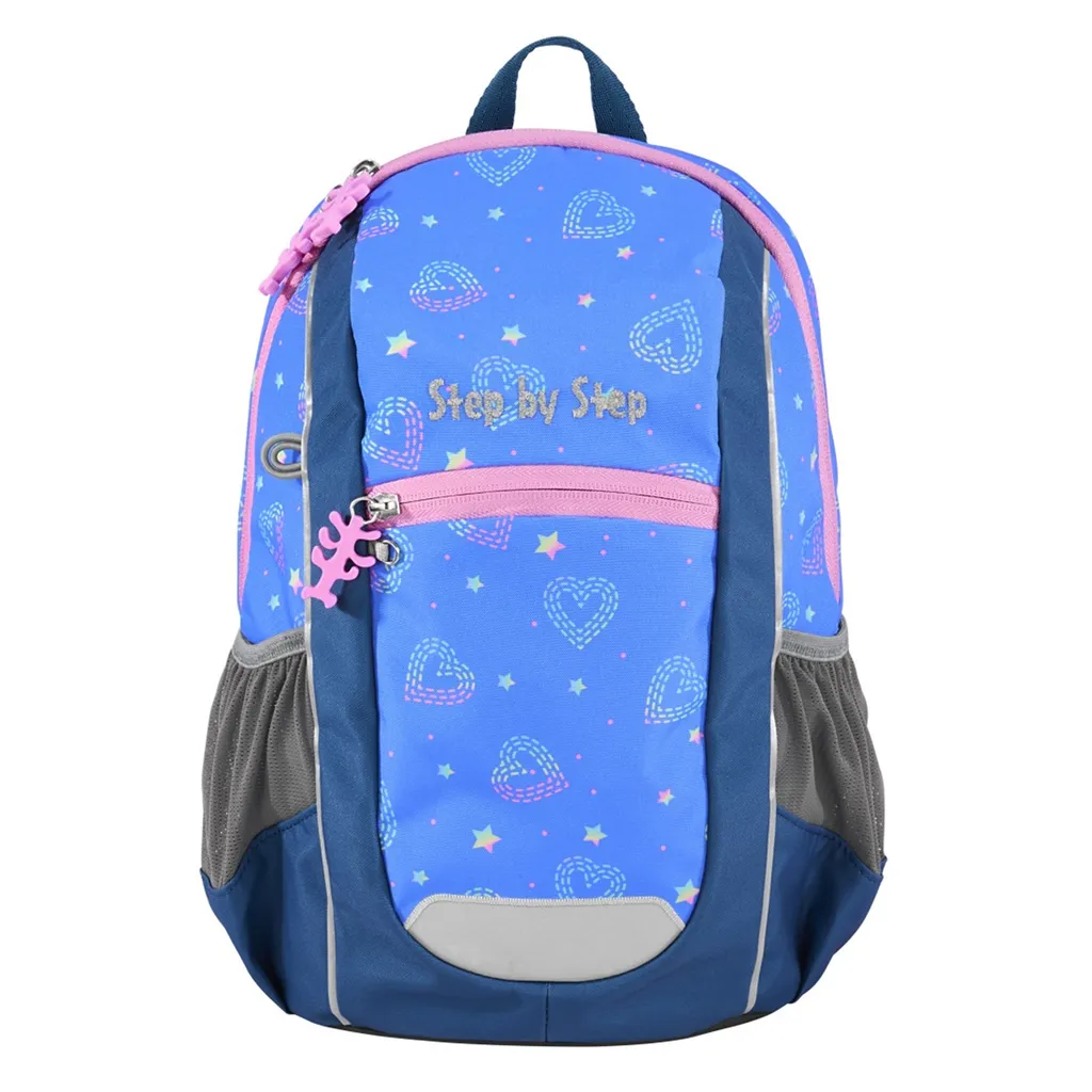 Sac à dos enfant 10L Kiga Maxi Rainbow Lui bleu avec dos rembourré confort