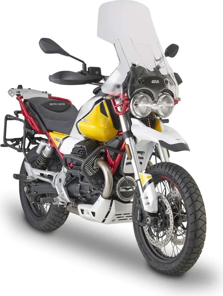 Améliorer le Confort Routier : Bulle Givi D8203STG pour Moto Guzzi V85 TT