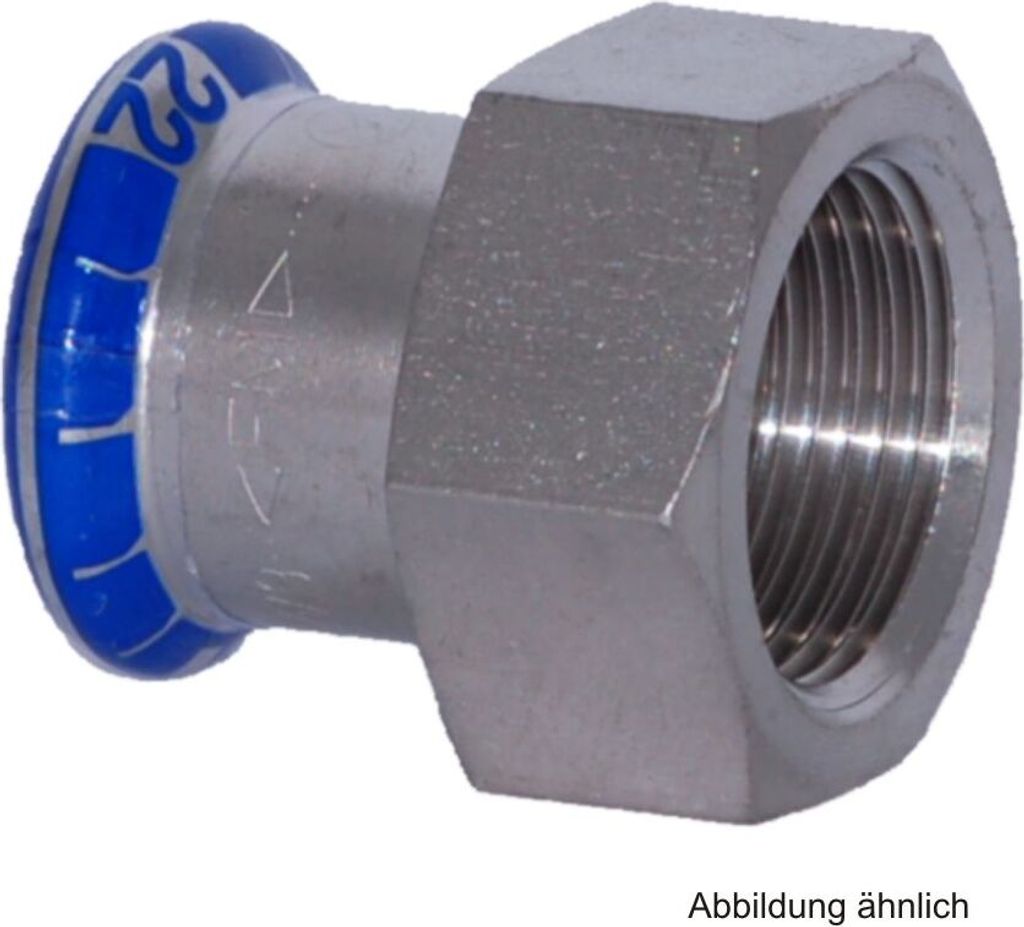Geberit GE Mapress, Edelstahl, Uebergang, d35mm, Rp6/4, 1 Stk.