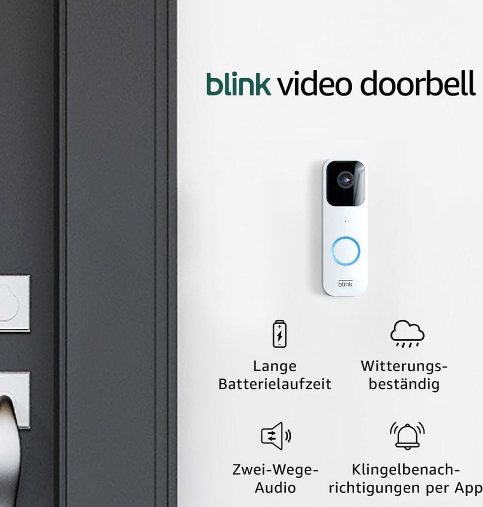 Blink Video Doorbell, weiß Full-HD, W-LAN, Produktbild 5