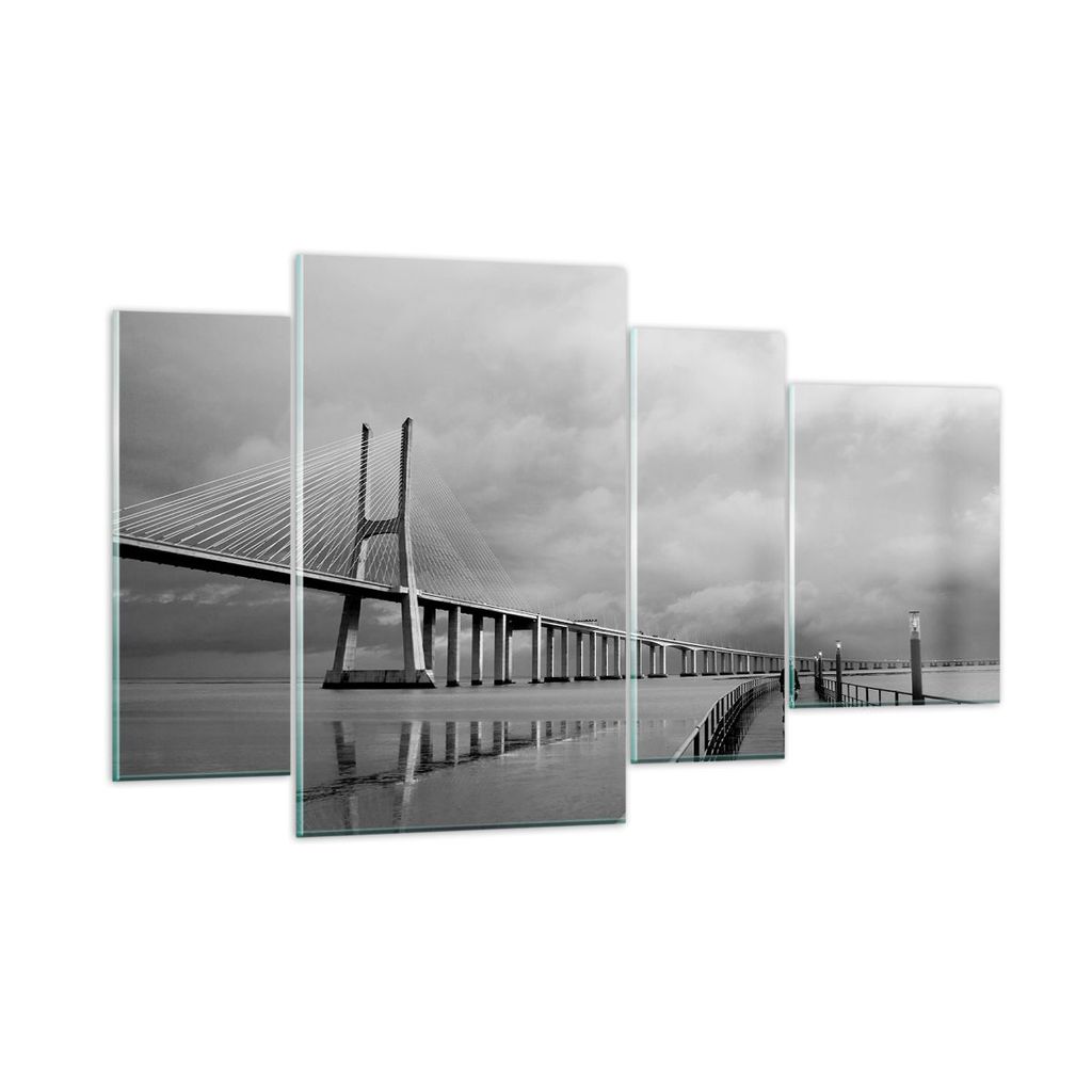 Bilder auf glas - Architektur fahrrad lissabon tourismus - 120x70cm - Glasbilder - Wandbilder - Kunstdruck - Wanddekoration aus Glas - Glas Bilder ...