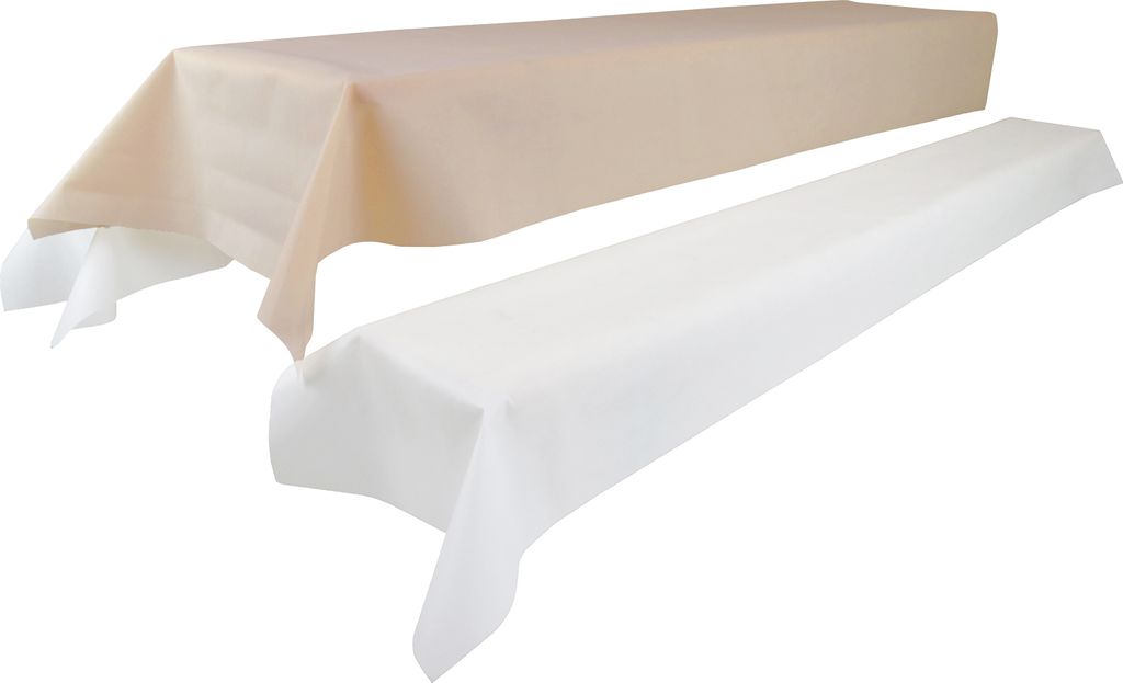 Sensalux abwaschbare Tischdecke, 1,18m x 2,5m, Creme, inkl. Produktbild 
