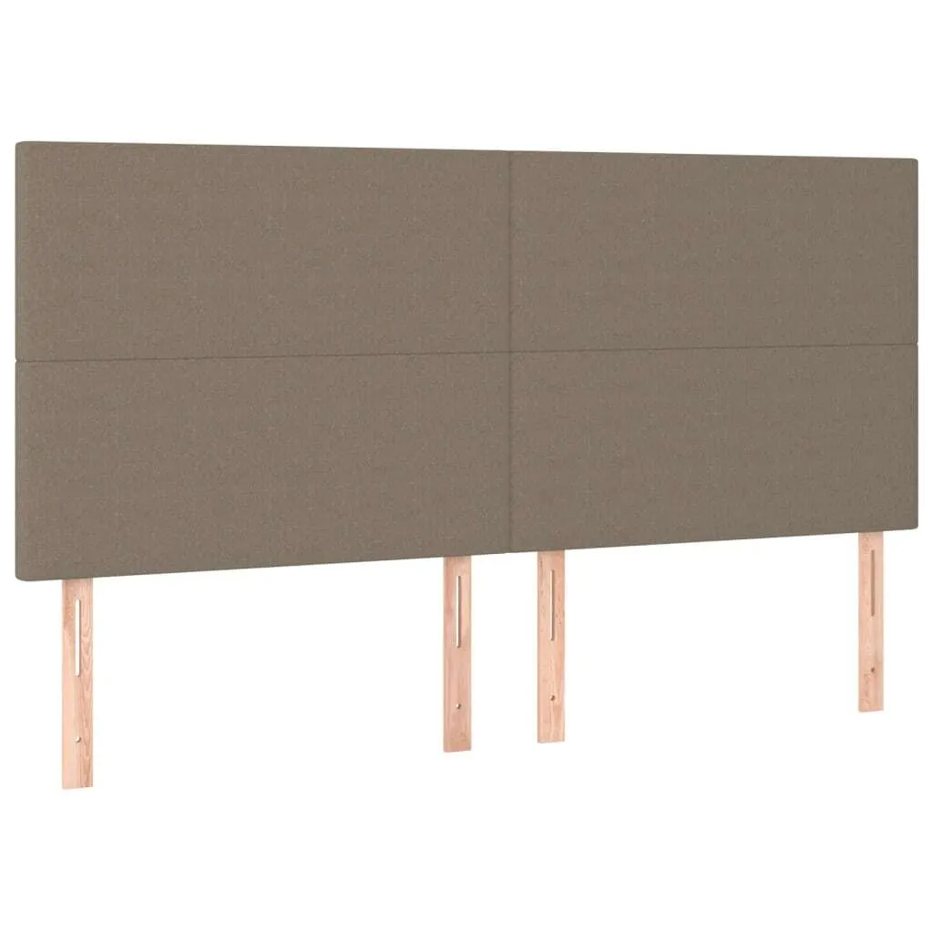 SYFAX™ Testiera per letto Tortora 160x5x118/128 cm Tessuto