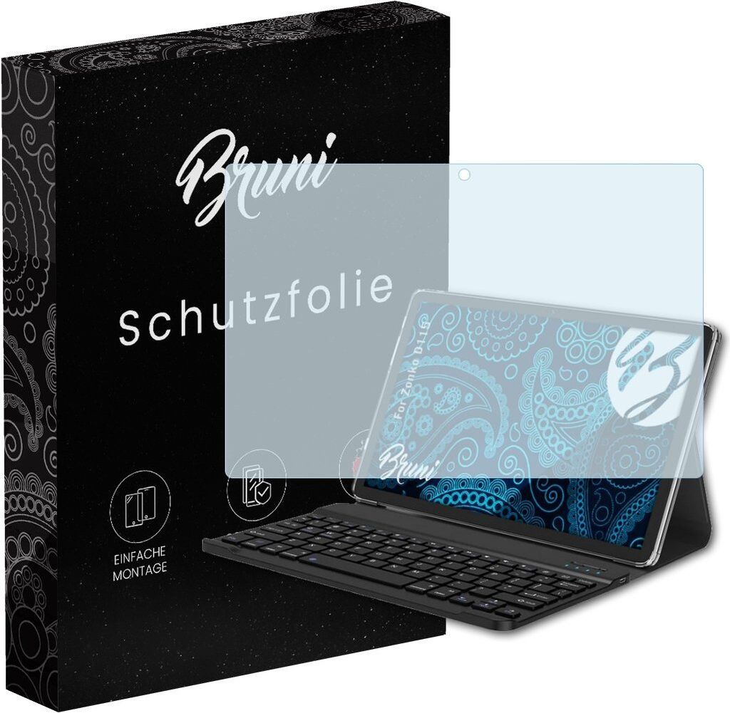 Bruni Basics-Clear 2x Schutzfolie kompatibel mit Zonko D115 Folie