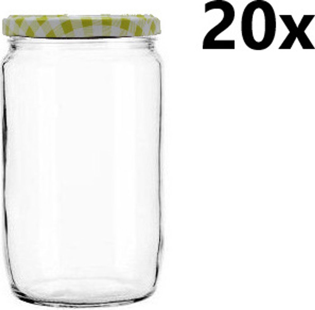 Zavařovací sklenice 720 ml FRANCO čirá 20 ks VČETNĚ KÁRO Obrázek produktu 