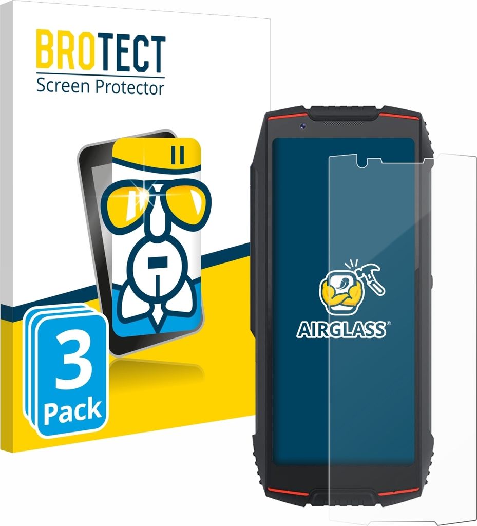 3x BROTECT Schutzglas für Cubot King Kong Mini 3 Schutzfolie Panzer Folie Glas Display Schutz klar