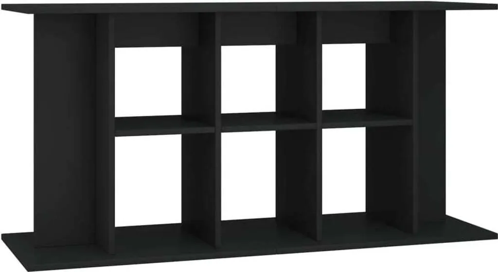 Supporto vidaXL per Acquario 120x40 cm - Mobile Nero Multi-Vano