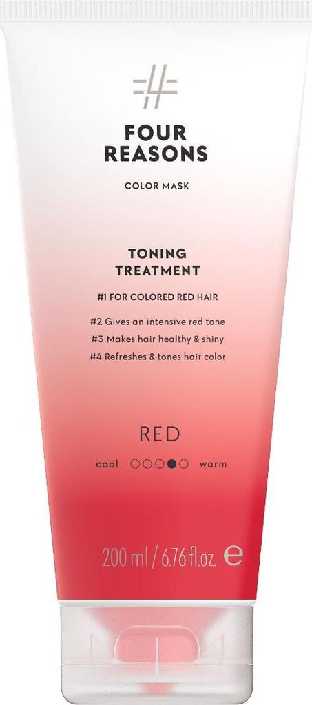 FOUR REASONS Color Mask Red Toning Treatment Color Depositing Conditioner 6.76 fl oz