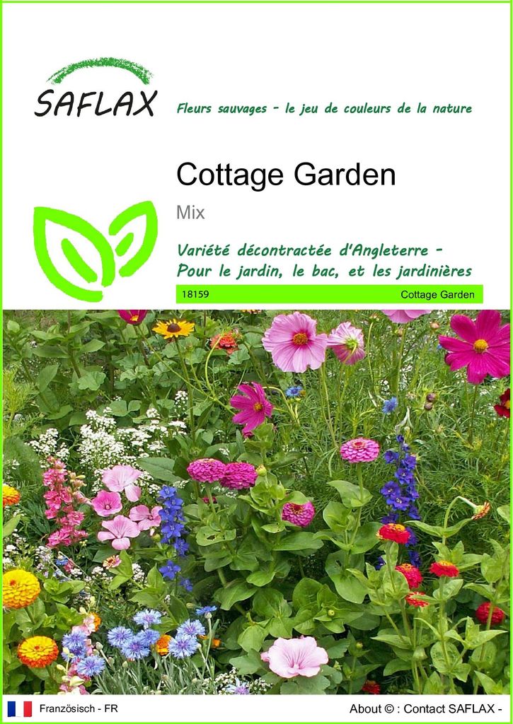 SAFLAX  - Cottage Garden - 1000 graines - Mix Image du produit 