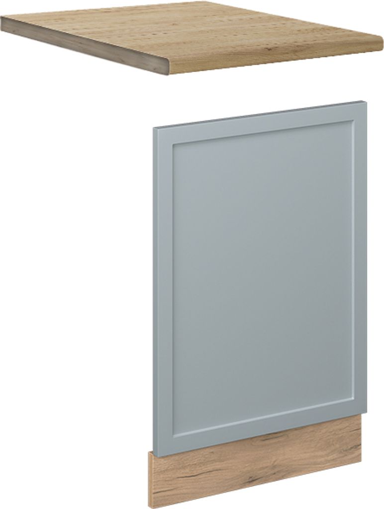 Frontblende Vicco Fame-Line Hellblau-grau 45 cm , AP Eiche, Model 50942