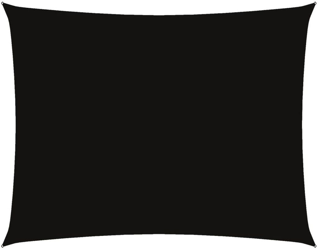 Sonnensegel Oxford-Gewebe Rechteckig 6x8 m Schwarz