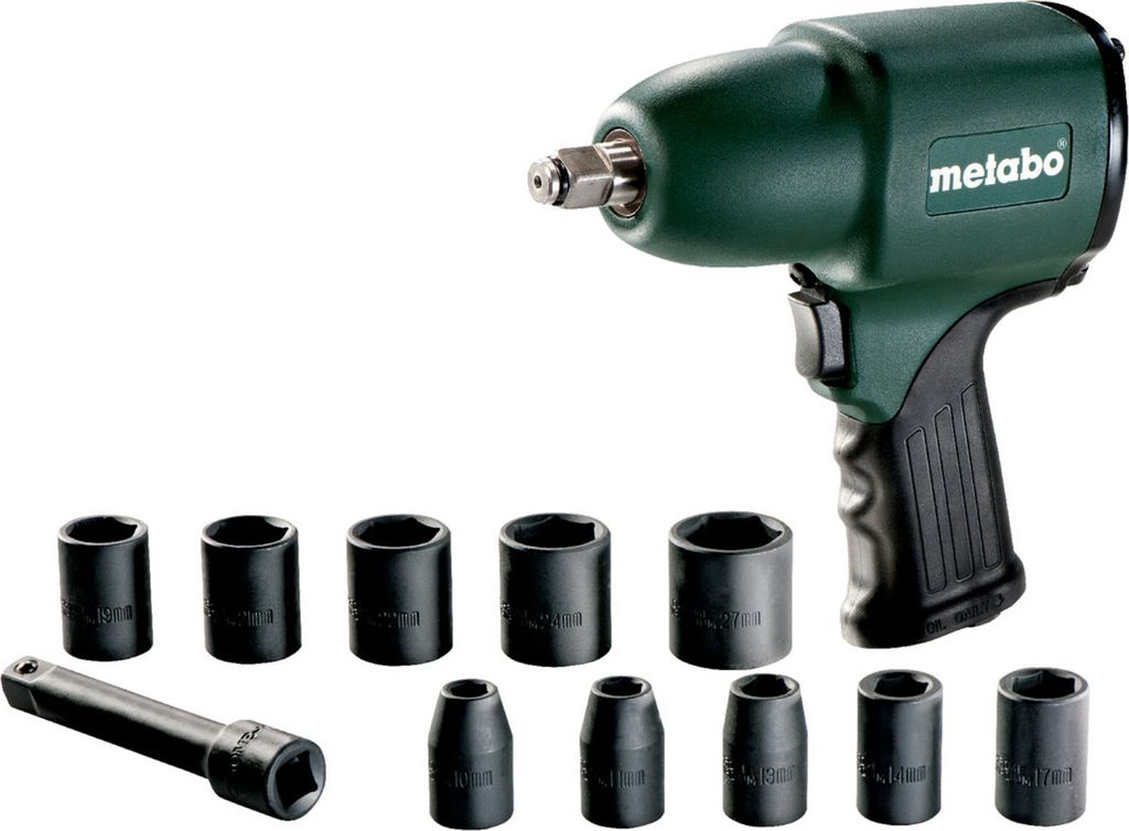 Metabo Druckluft Schlagschrauber DSSW360 Set inkl 10-teiligem Steckschlüsselset
