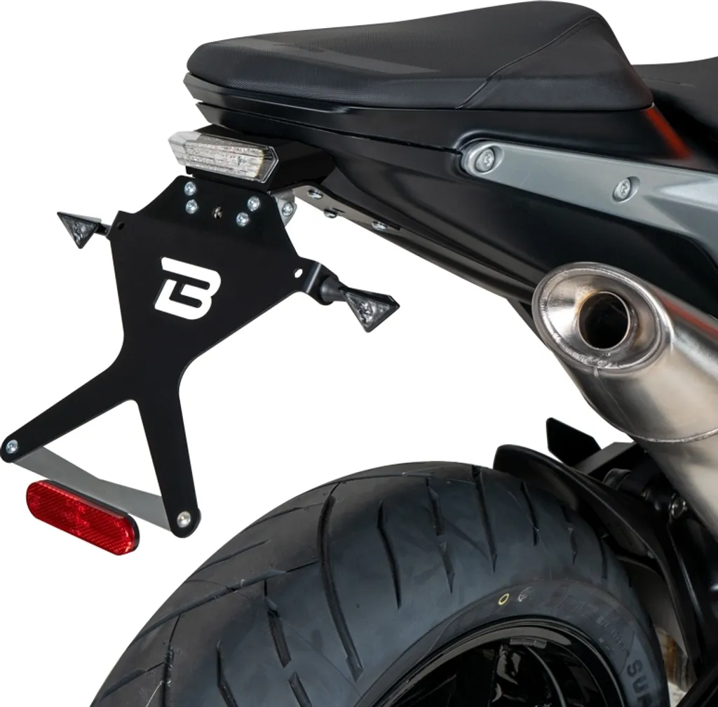 Support de plaque court KTM 790 Duke - Support arrière moto racing noir