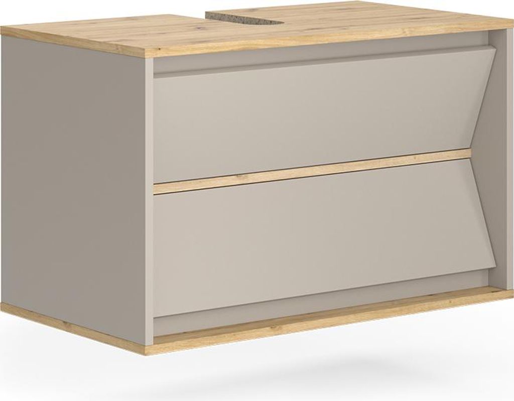 Waschbeckenunterschrank Vicco Edelin Cashmere 80 x 50 cm Produktbild 