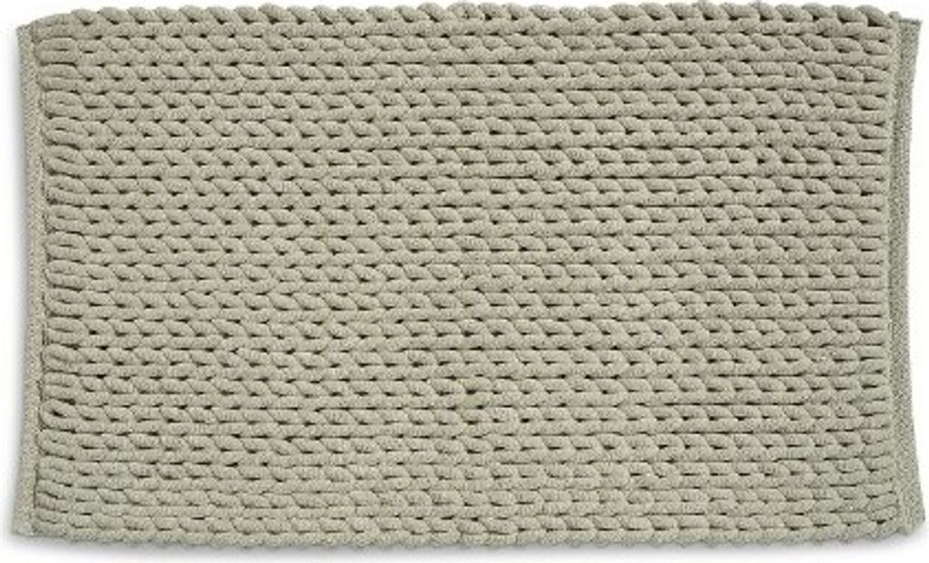 Badteppich, Badematte, 100 x 60 cm, Taupe, Recyceltes Polyester, Baumwolle - Kela | Masha