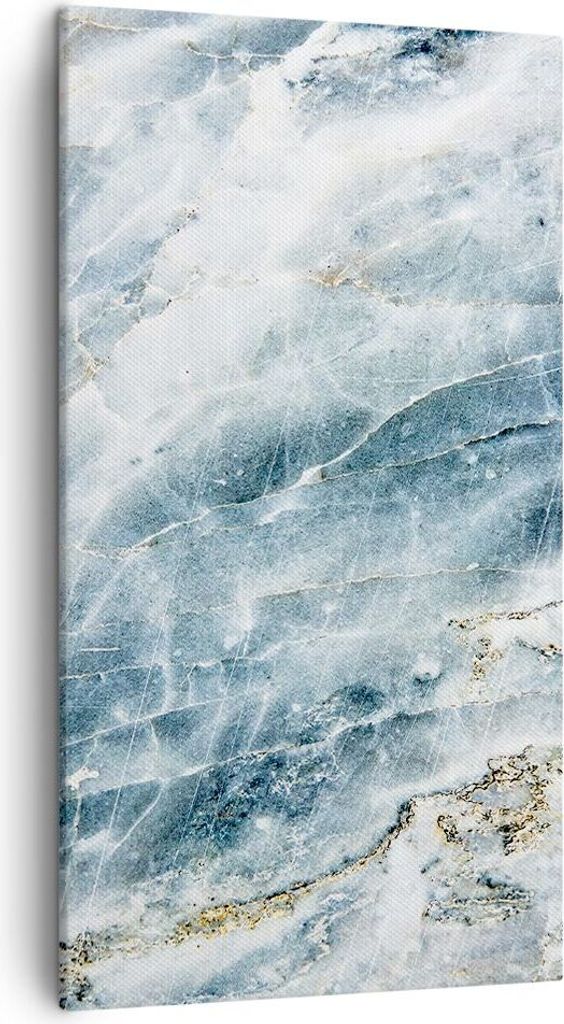 Bild auf Leinwand - Leinwandbild - Einteilig - Nachahmung Stein Marmor - 45x80cm - Wand Bild - Wanddeko - Wandbilder - Leinwanddruck - Bilder - Wa...