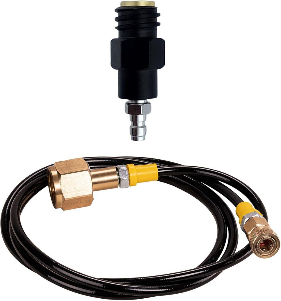 CO2 Adapter W21.8-14 auf TR21-4 + 1,5 m Hochdruckschlauch – Wassersprudler