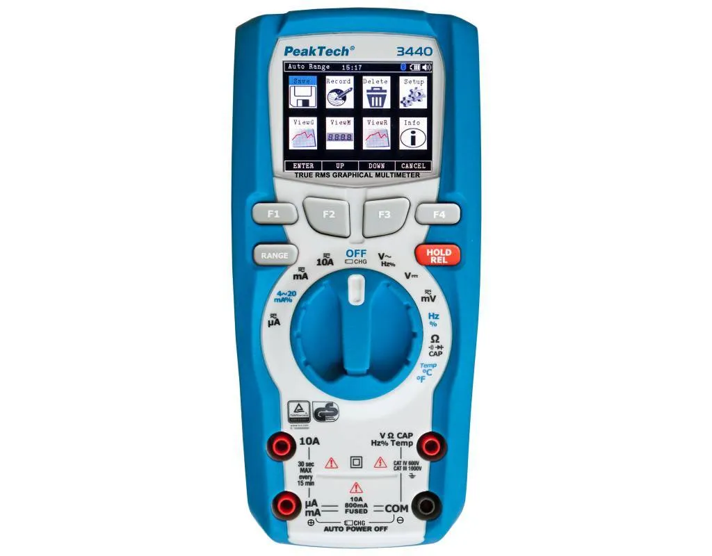 Multimètre Numérique Graphique PeakTech P 3440 avec Mémoire Interne Pro - 3