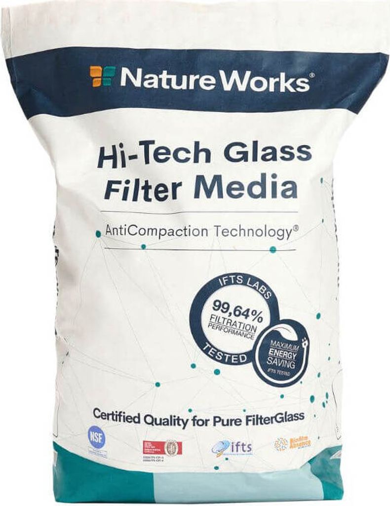 Nature Works Hi-Tech Glas Filtermedium, Korngröße 0,6 - 1,2 Produktbild 1