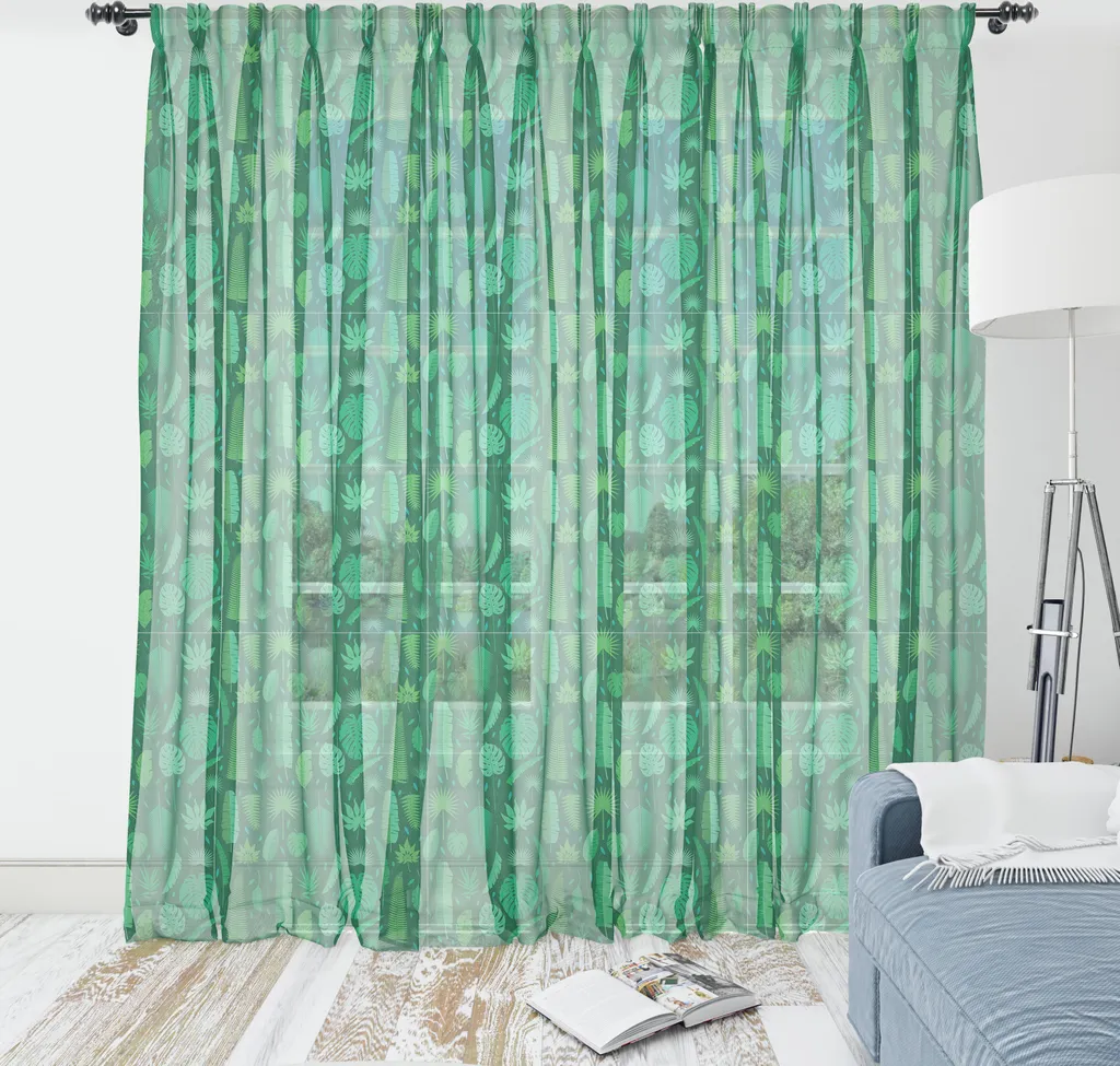 Telo Decorativo ABAKUHAUS 210x274 - Giungla HD Satin Verde