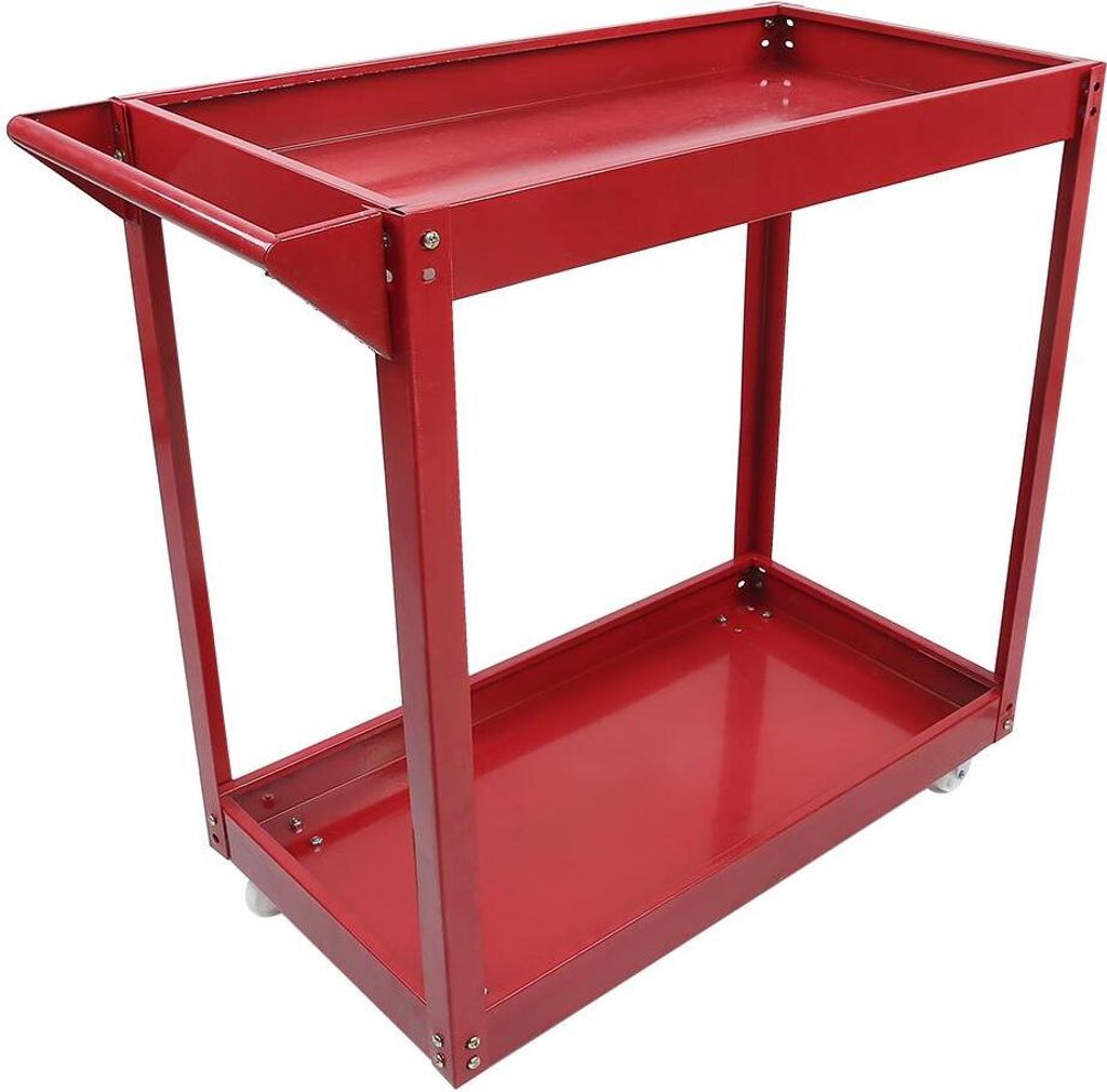 2-stufiger Werkzeugwagen, Multifunktions-Werkstattwagen, Garage, robuster mobiler Wagen