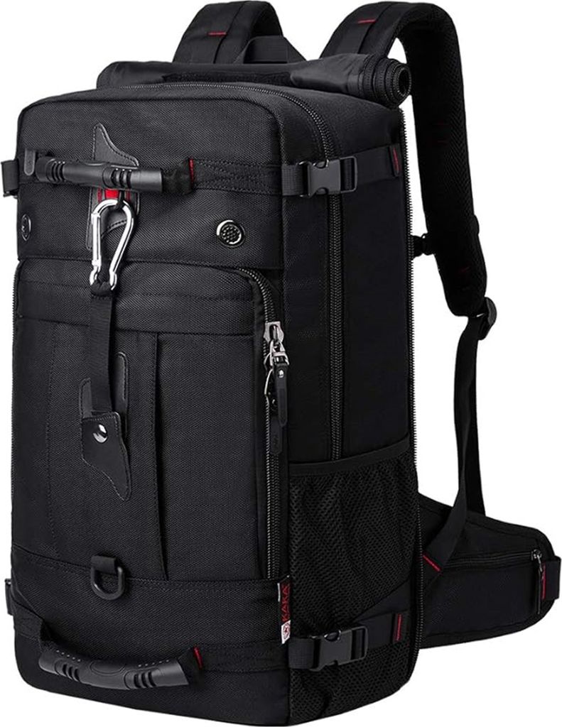 50L Reiserucksack,Tragerucksack(Schwarz) Langlebige Produktbild 