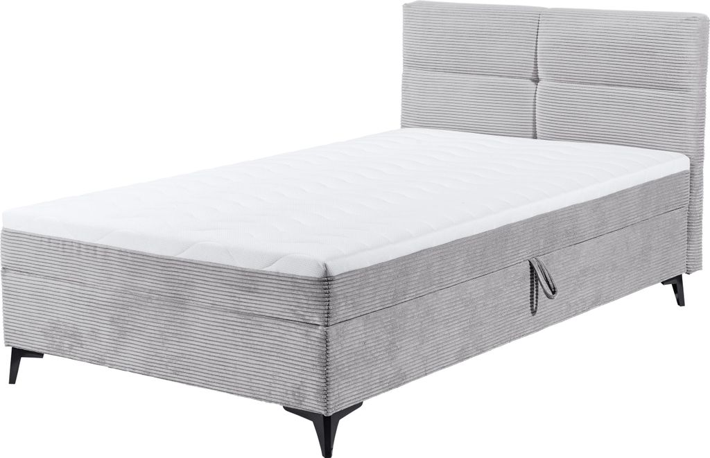 Boxbett >ANDON 1< Liegefläche 120x200cm, Bezug dove - 121x102x210 (BxHxT)