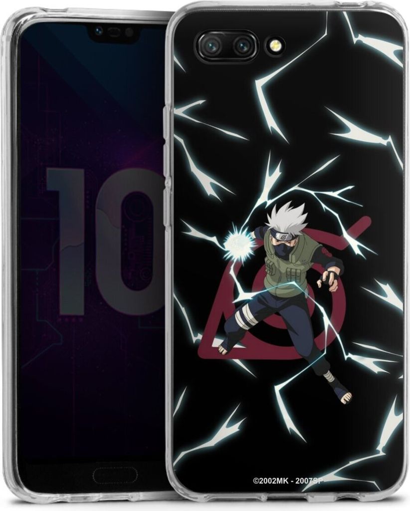 DeinDesign Handyhülle für Huawei Honor 10 Silikon Hülle Case Smartphone Schutzhülle Naruto Shippuden Offizielles Lizenzprodukt Kakashi